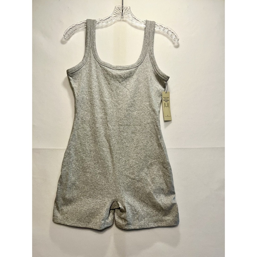 No Boundries Womens Romper Jumpsuit NEW NWT Gray Tank Top Large